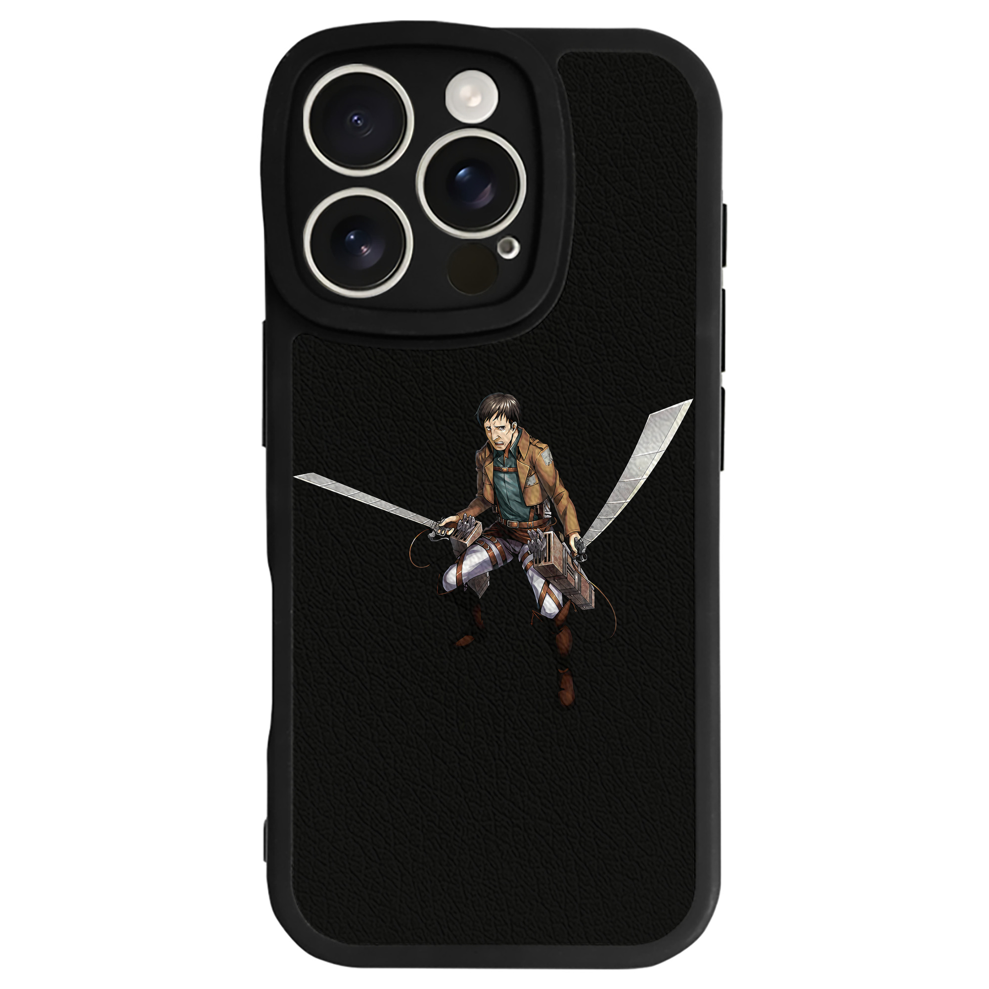 （画像用） 進撃の巨人 Attack on Titan 【iPhone 16シリーズ対応】シリコンスマホケース（レザー調） 材質：シリコン